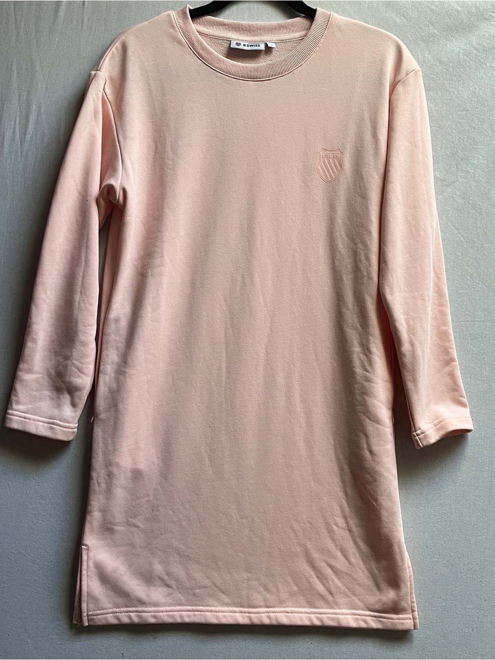 K-Swiss Oversized Side-Slit Sweatshirt Crew Neck Dress